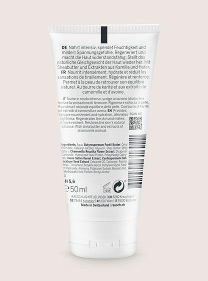 RAUSCH - Sensitive Hand Cream with Chamomile 🌼 - Hydrating Hand Treatment