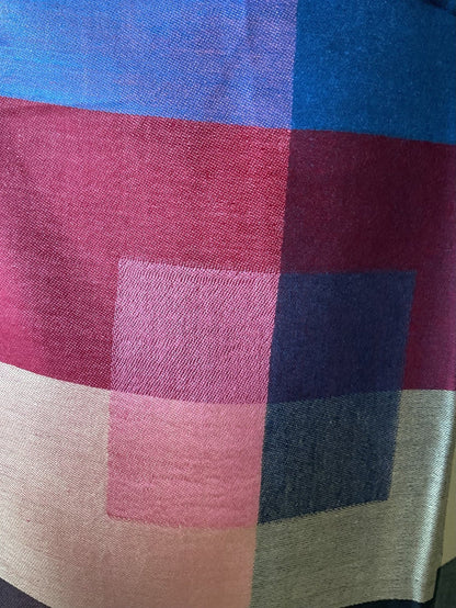 AISHITERU - Lumea Silk Shawl - Colorful geometric beauty to elevate every look ✨🧣