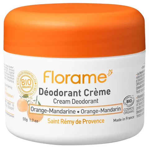 🌿 Florame Déodorant Crème BIO Orange & Mandarine - 50g 🌿