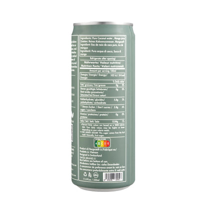 Cocco da portare - Acqua di cocco al mango - Pura rinfrescante tropicale 🥥🥭