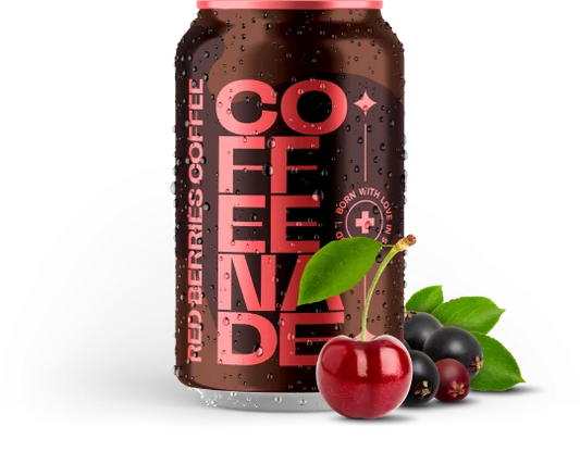 Coffeenade - COFFEENADE Czerwone Owoce - Orzeźwiająca Mrożona Kawa z Wiśnią i Czarnym Bzem! 🍒☕✨