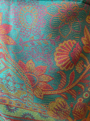 AISHITERU - Samira Silk Shawl - Timeless turquoise elegance ✨💎