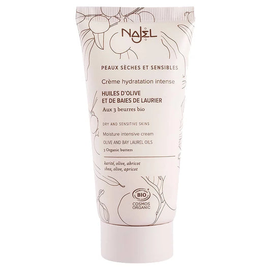 Najel Crème Hydratation Intense BIO Olive, Laurier & 3 Beurres - 50ml 🌿🍃