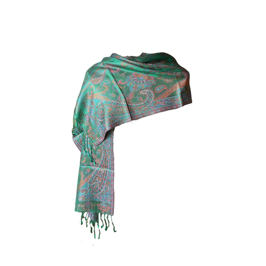 AISHITERU - Lyara Silk Scarf - Emerald Grace Radiant Silk ✨🌿