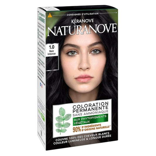 🌑 Naturanove Coloration Permanente Noir Intense 1.0 🌑