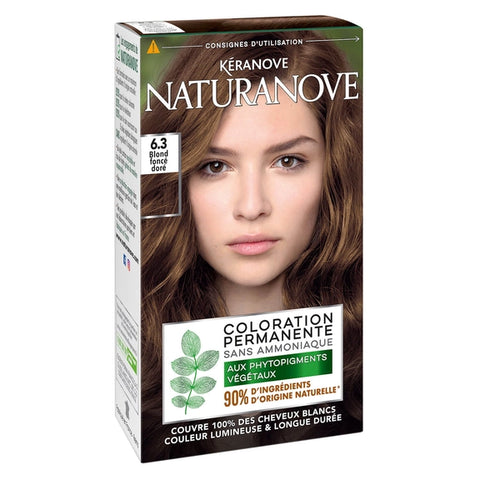 🌟 Naturanove Coloration Permanente Blond Foncé Doré 6.3 🌟