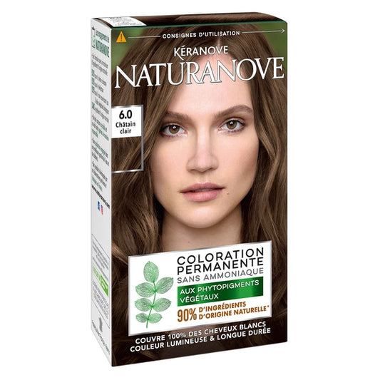 🌟 Naturanove Coloration Permanente Châtain Clair 6.0 🌟