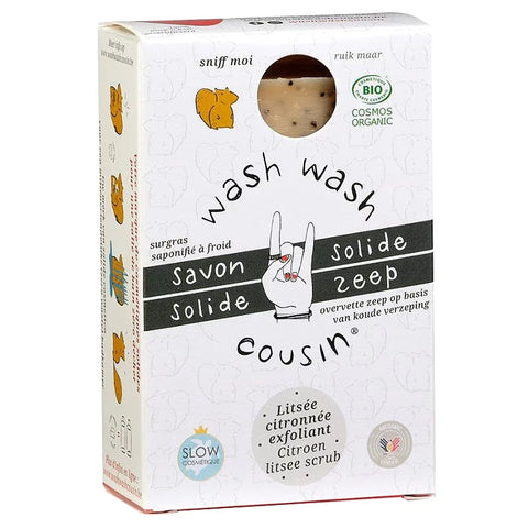 🍋 Wash Wash Cousin Savon Solide Surgras Litsée Citronnée 🍋