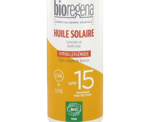 BIOREGENA - Olej przeciwsłoneczny Bioregena SPF 15 - Ciesz się bezpieczną, opaloną skórą! ☀️🌴