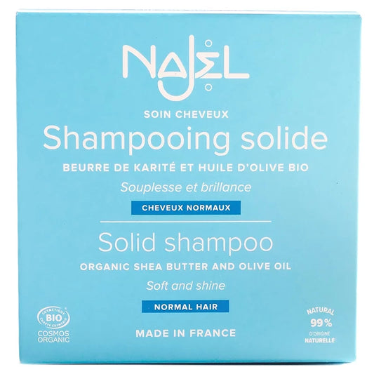 🌿 Najel Organic Solid Shampoo for Normal Hair – 75g 🌿