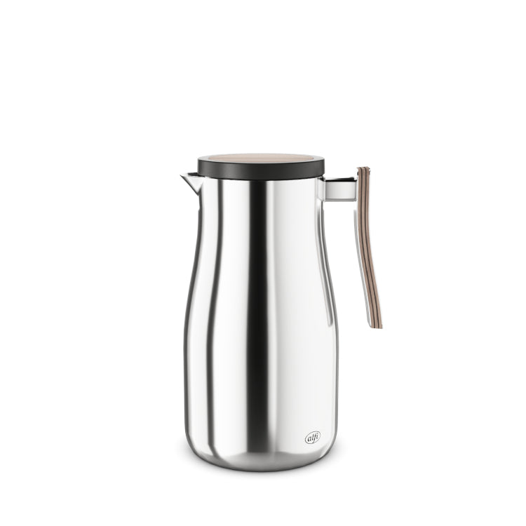 Kanne Studio Allure 1,00 l oak / stainless steel polished