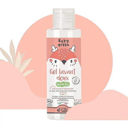 MKL GREEN NATURE - Baby Gentle Waschgel met Sinaasappelbloesem (100ml) - Zachte & Voedende Verzorging voor jouw Kleintje! 🌼🛁