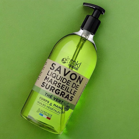 MKL GREEN NATURE - Savon Liquide de Marseille au Thé Vert Réconfortant et à l'Huile d'Argan (1L) - Propreté Naturelle Vous Attend 🌿✨