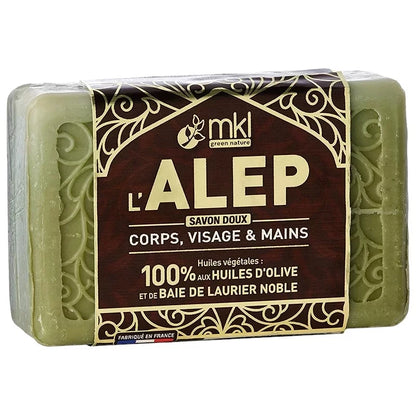 MKL GREEN NATURE - Aleppo Sæbe med Ædel Lorbeer Bærolie (100g) - Ren Luksuriøs Rens 🌿✨