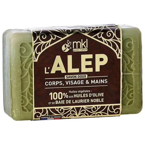 MKL GREEN NATURE - Aleppo Sæbe med Ædel Lorbeer Bærolie (100g) - Ren Luksuriøs Rens 🌿✨