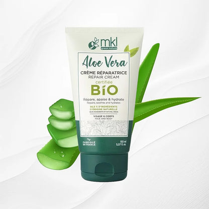 MKL GREEN NATURE - 3-i-1 Aloe Vera Reparationskräm (100ml) - Njut & Återfukta Din Hud! 🌿💧