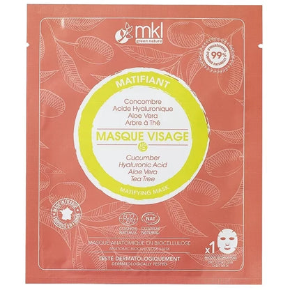 🌿 MKL Green Nature Mattifying Face Mask with Organic Cucumber 🍃