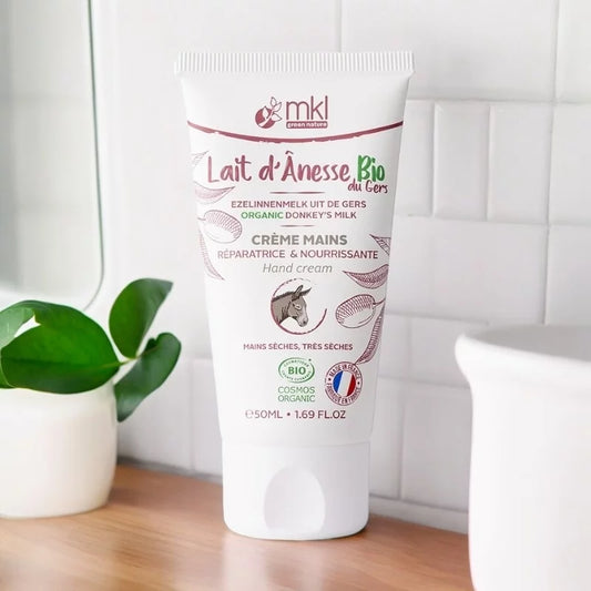 MKL GREEN NATURE - Crema de Manos de Leche de Burra Orgánica (50ml) - ¡Nutre Tu Piel de Forma Natural! 🧴🌿