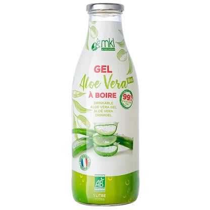 MKL GREEN NATURE - Økologisk Aloe Vera Drik Gel (1L) - Forfrisk og Hydrér Naturligt! 🌱💦