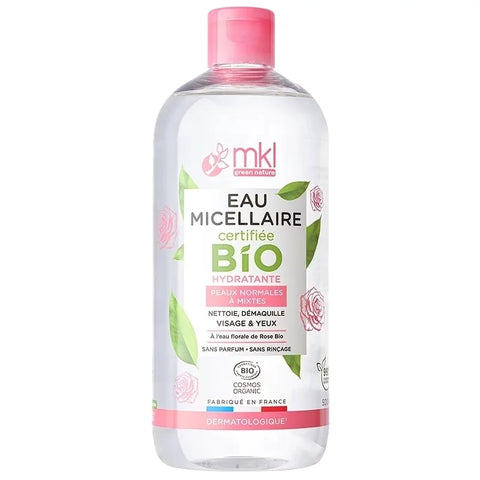 MKL GREEN NATURE - Eau Micellaire Hydratante avec Hydrolat de Rose Bio - Rafraîchissez Votre Peau Naturellement ! 🌹💦