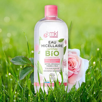 MKL GREEN NATURE - Eau Micellaire Hydratante avec Hydrolat de Rose Bio - Rafraîchissez Votre Peau Naturellement ! 🌹💦