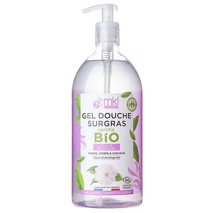 MKL GREEN NATURE - Hvid Blomst Brusegel (1L) - Opfrisk Dine Sanser! 🌸🛁