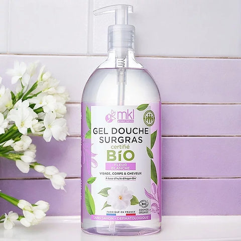 MKL GREEN NATURE - Hvid Blomst Brusegel (1L) - Opfrisk Dine Sanser! 🌸🛁