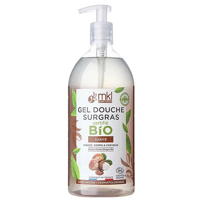 MKL GREEN NATURE - Gel Douche au Beurre de Karité Bio (200ml) - Chouchoutez Votre Peau Naturellement ! 🌿🧴