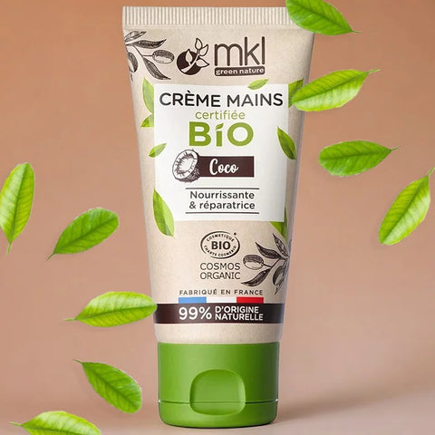 MKL GREEN NATURE - Crème pour les mains nourrissante et réparatrice à la noix de coco biologique (50ml) - Revitalizez vos mains ! 🌿👐