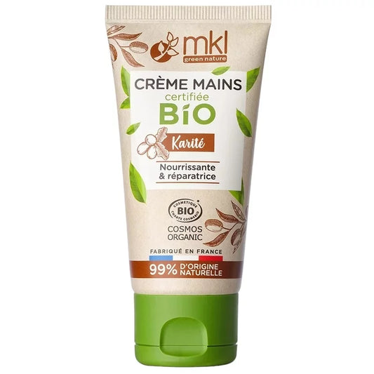 MKL GREEN NATURE - Crème pour les mains au beurre de karité nourrissante et réparatrice (50ml) - Revitalisez votre peau naturellement ! 🌿👐