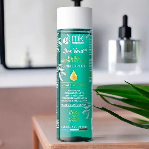 MKL GROENE NATUUR - Aloe Vera Herstelolie (100ml) - Revitaliseer Je Huid Natuurlijk! 🌿💧