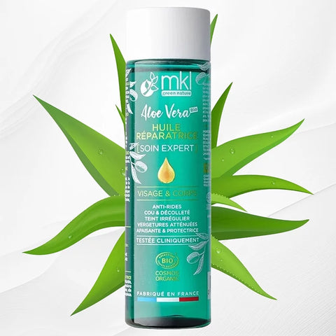 MKL GROENE NATUUR - Aloe Vera Herstelolie (100ml) - Revitaliseer Je Huid Natuurlijk! 🌿💧