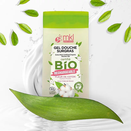 MKL GREEN NATURE - Biologisch Katoen Bloem Douchegel (200ml) - Verfris & Vernieuw Je Huid! 🌸💧