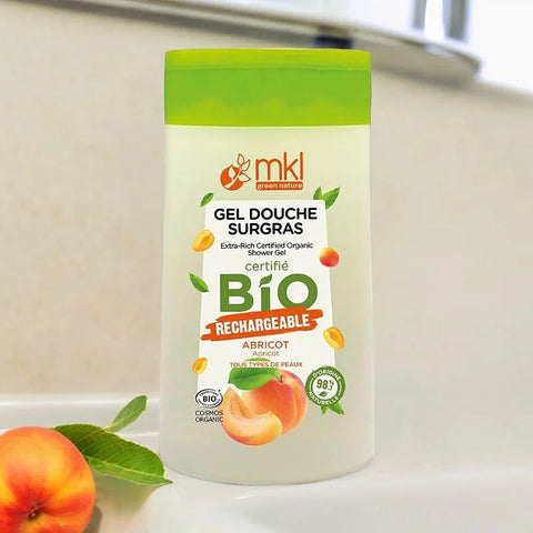 MKL GREEN NATURE - Gel de Ducha de Aceite de Albaricoque Orgánico - Limpieza Refrescante para una Piel Radiante 🍑✨