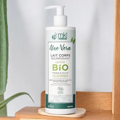 MKL GREEN NATURE - Loção Corporal Nutritiva com Aloe Vera Biológica (400ml) - Hidrate a Sua Pele de Forma Abençoada! 🌿🧴