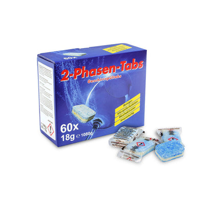 Tabs per lavastoviglie 2 fasi, 60 pezzi, valore di pH 10