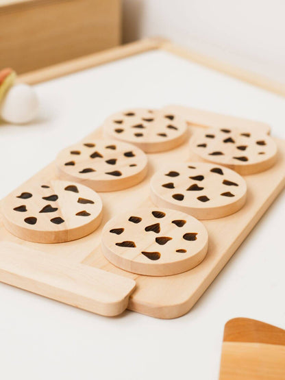 play wooden cookies