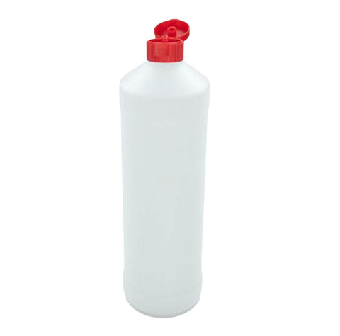 Rundflasche für Reinigungsmittel, ohne Verschluss, 1 Liter