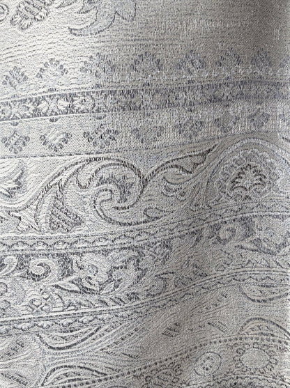 AISHITERU - Zafira Silk Shawl - Silver Whisper Elegance ✨💎