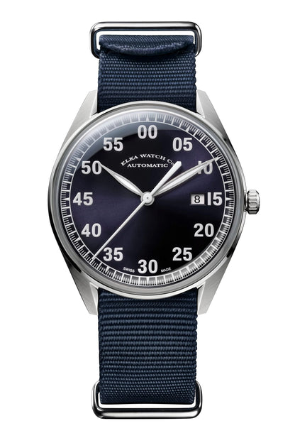  Elka Watch - Elegante cinturino blu Nato ⌚ X03-0902