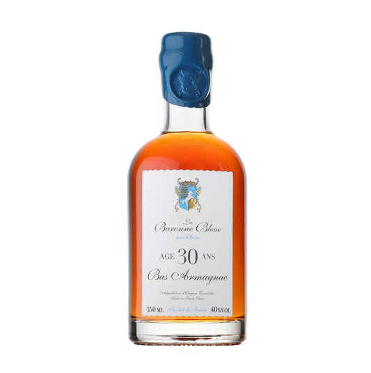 ✨ Armagnac la Baronne Bleue autorstwa Olivii - 30 lat - 35cl w Drewnianej Skrzynce✨