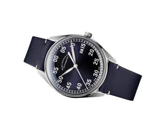  Elka Watch - Orologio in pelle blu ⌚ X03-0803