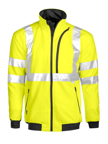 Projob Herren Arbeitsschutz Sweatjacke mit Reflektorstreifen und ISO 20471 KLASSE 3 Zertifizierung