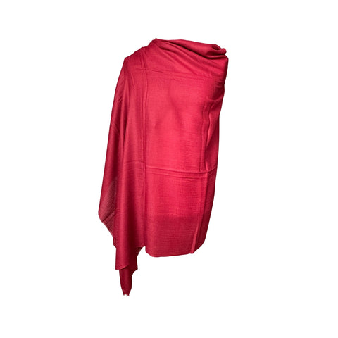 AISHITERU - Beria Cashmere Shawl - Crimson Grace: Luxurious Wrap ✨🧣