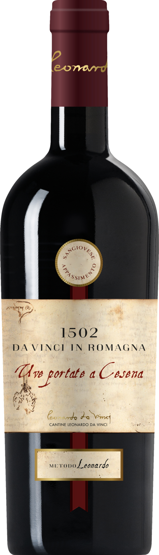 Cantine Leonardo da Vinci Uve Portate a Cesena 1502 Appassimento Romagna DOC 2023