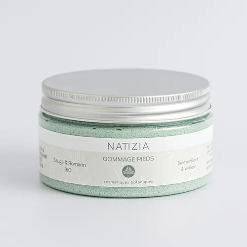 Natizia - Scrub per Piedi Salvia & Rosmarino - Coccola i Tuoi Piedi Stanchi! 🌟👣