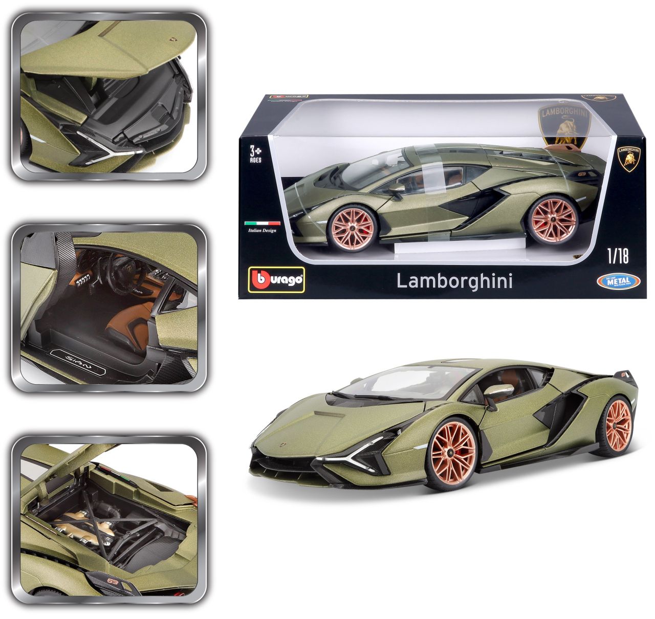 Lamborghini Sian FKP 37 1/18 grün