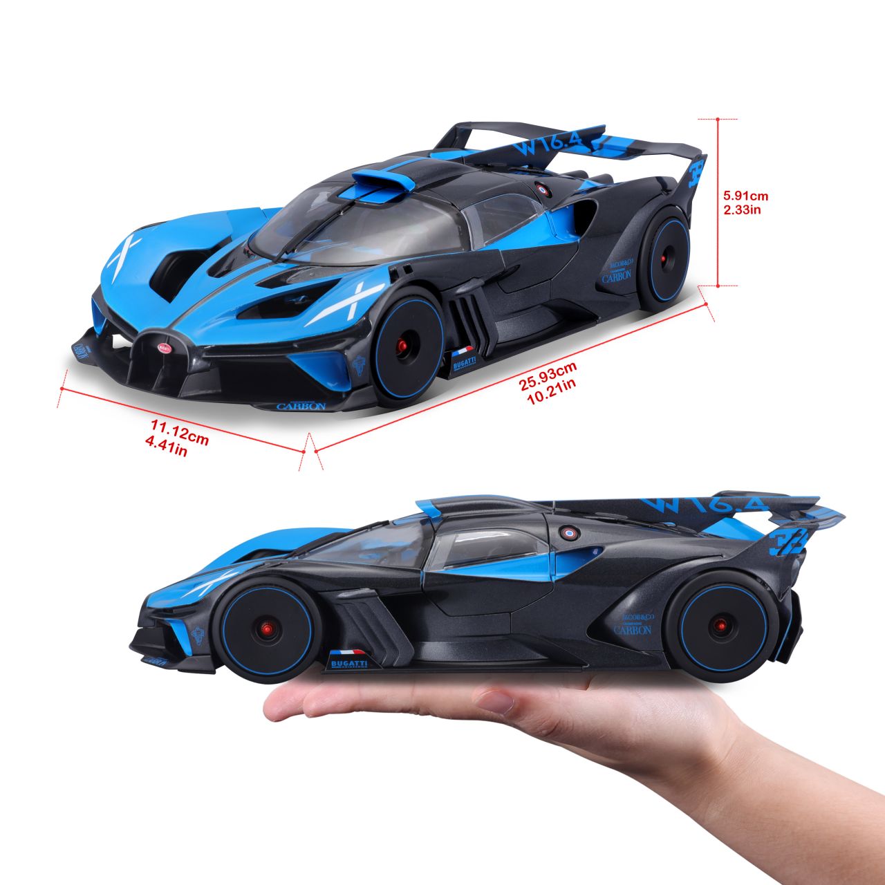 Bugatti Bolide 1/18 blau