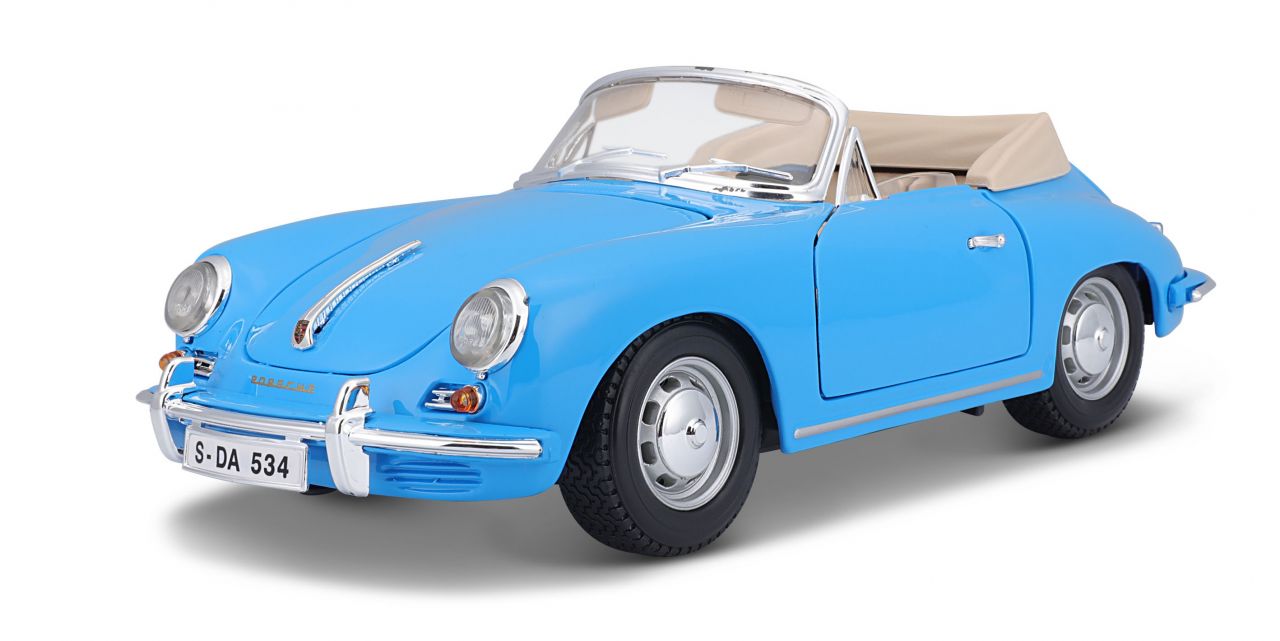 Porsche 356B Cabriolet 1961 1/18 blau