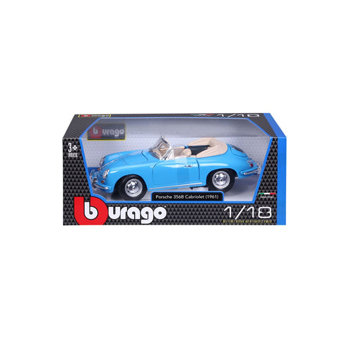 Porsche 356B Cabriolet 1961 1/18 blau